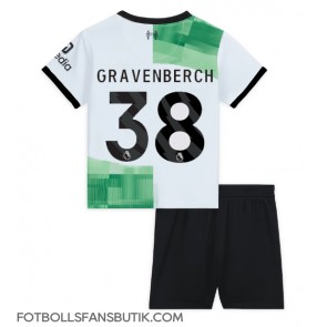 Liverpool Ryan Gravenberch #38 Replika Bortatröja Barn 2023-24 Kortärmad (+ Korta byxor)